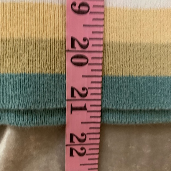 Vintage J Crew size XL 3/4 sleeve striped sweater EUC - Picture 6 of 7